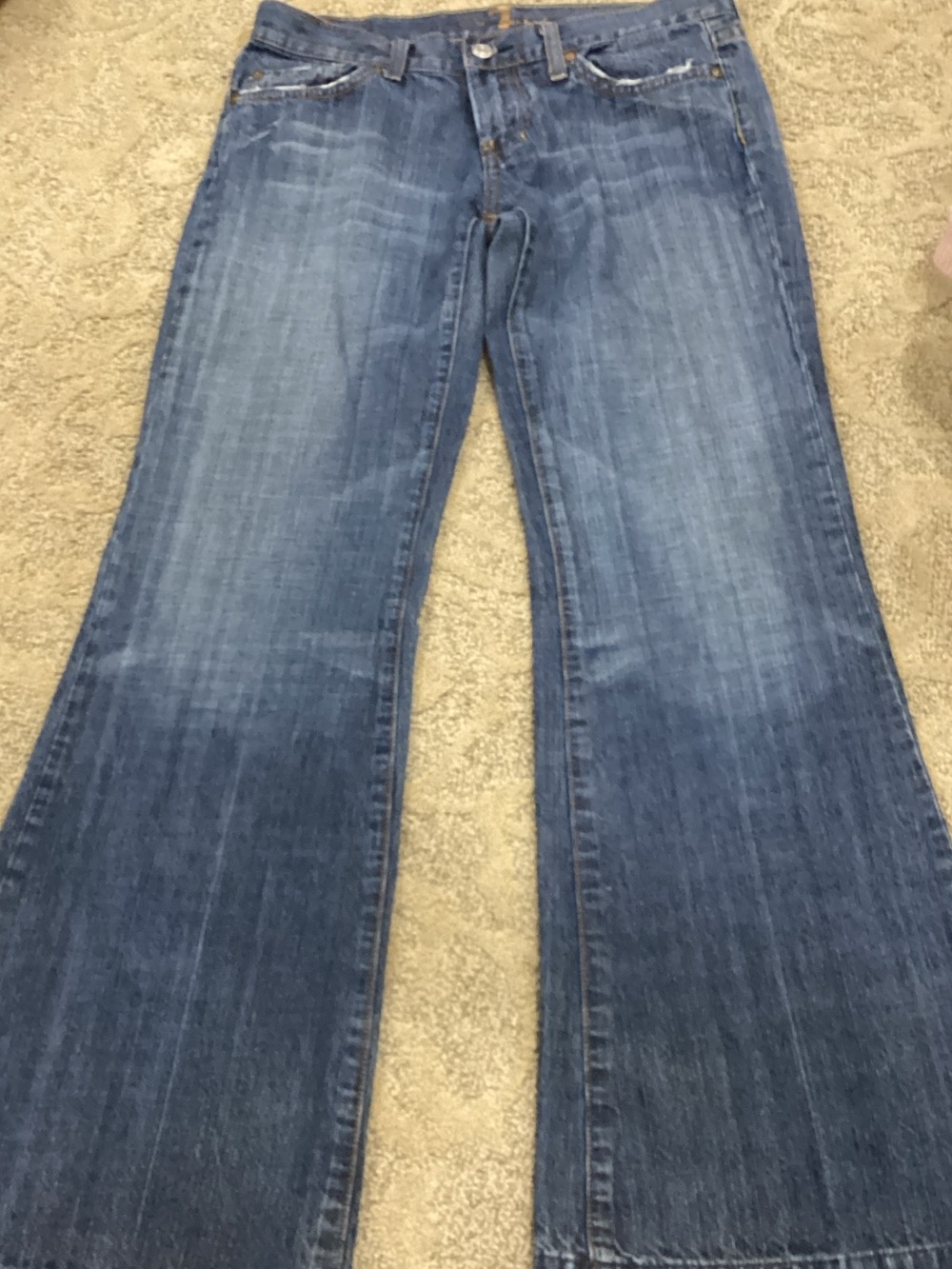 Blue Women's Flared Jeans